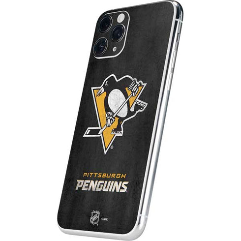 NHL Pittsburgh Penguins Distressed iPhone 11 Pro Skin